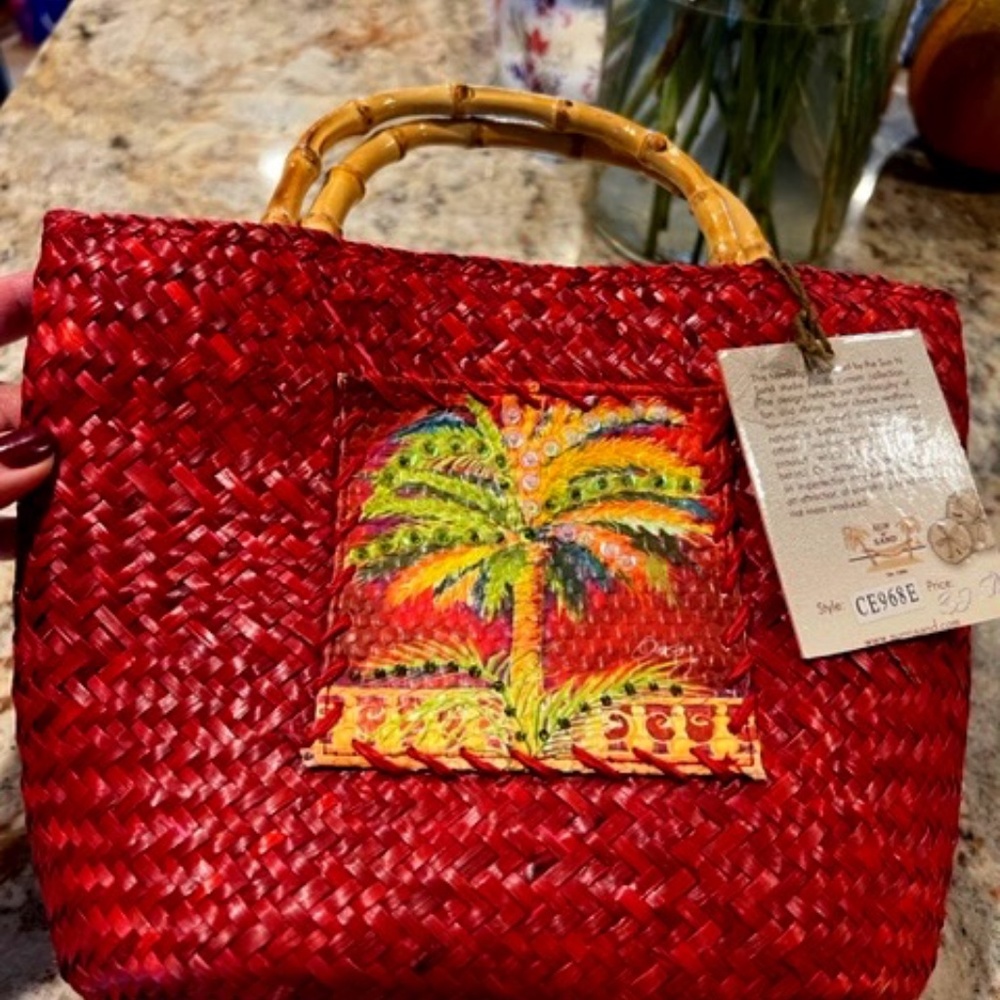 Straw Weave Cruise Wear Bag